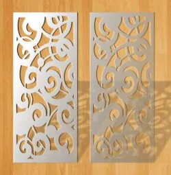 Design pattern screen panel