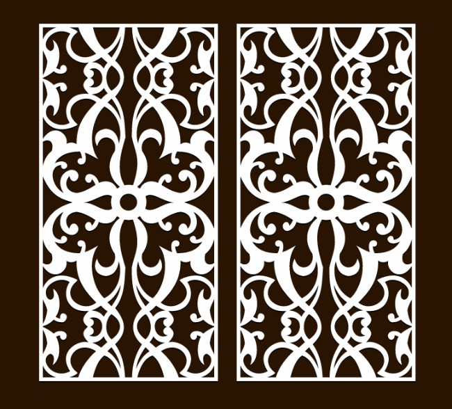 Design pattern screen panel