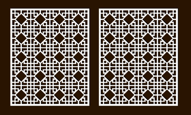 Design pattern screen panel