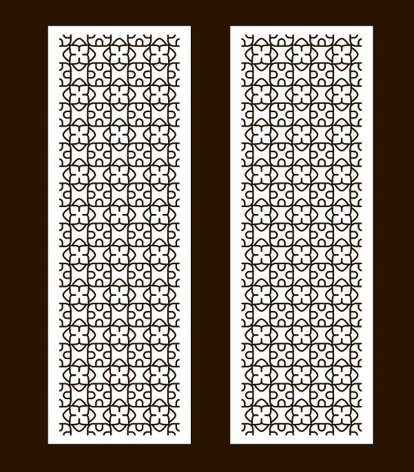 Design pattern screen panel