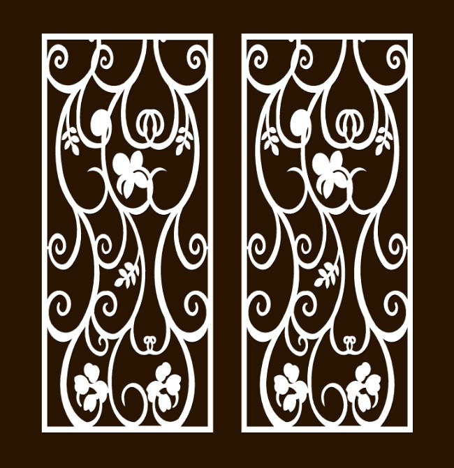 Design pattern screen panel