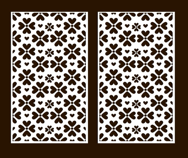 Design pattern screen panel