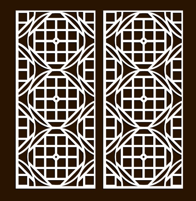 Design pattern screen panel