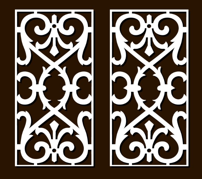 Design pattern screen panel