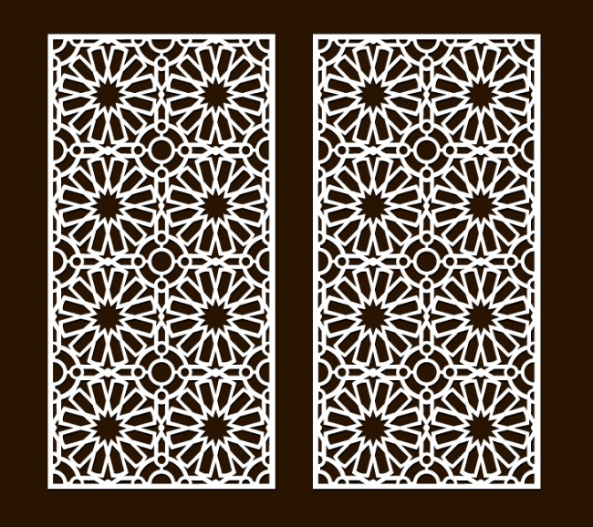 Design pattern screen panel