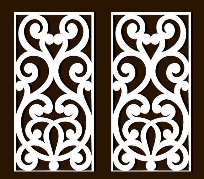 Design pattern screen panel