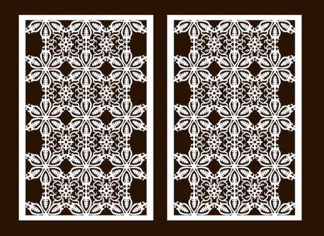 Design pattern screen panel