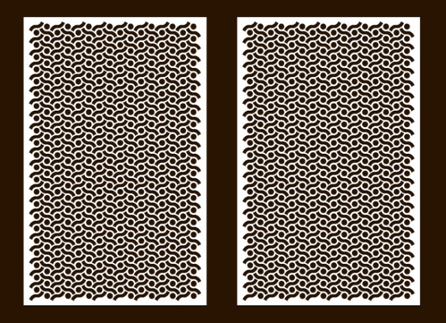 Design pattern screen panel