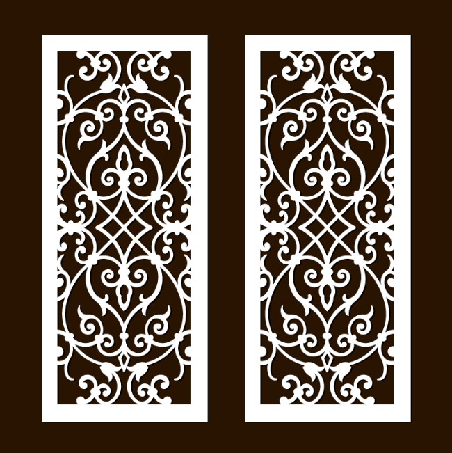 Design pattern screen panel