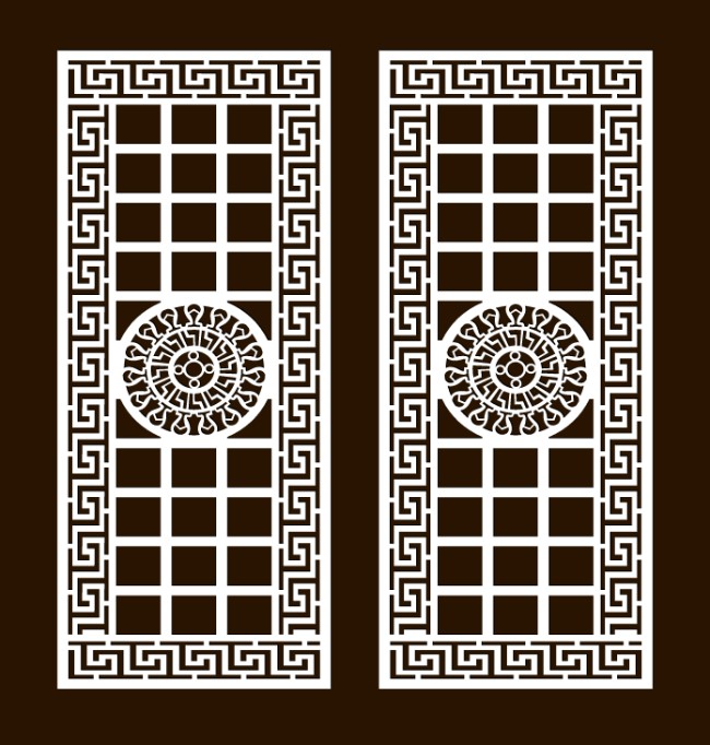 Design pattern screen panel