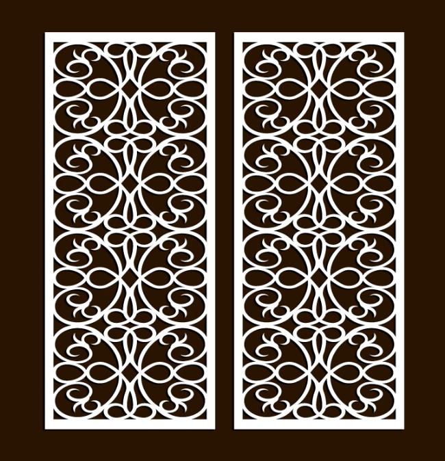 Design pattern screen panel