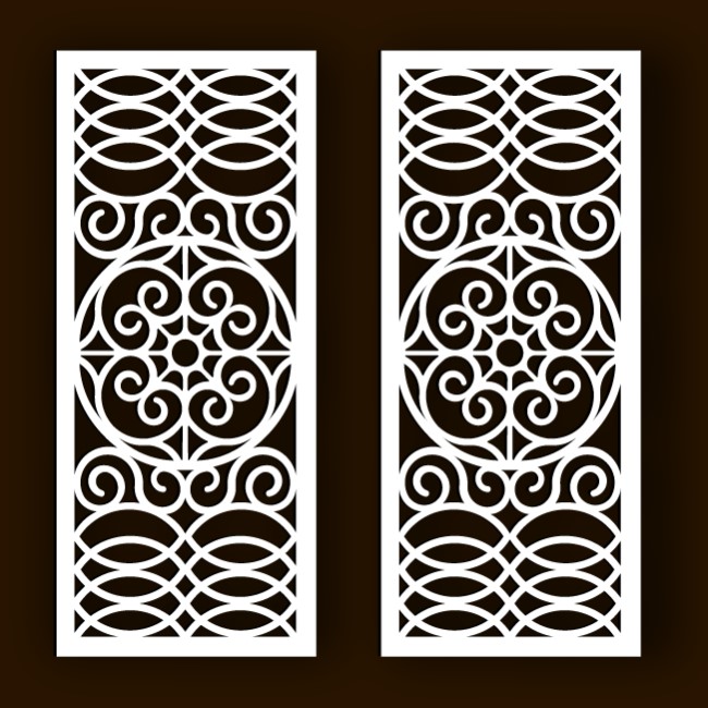 Design pattern screen panel