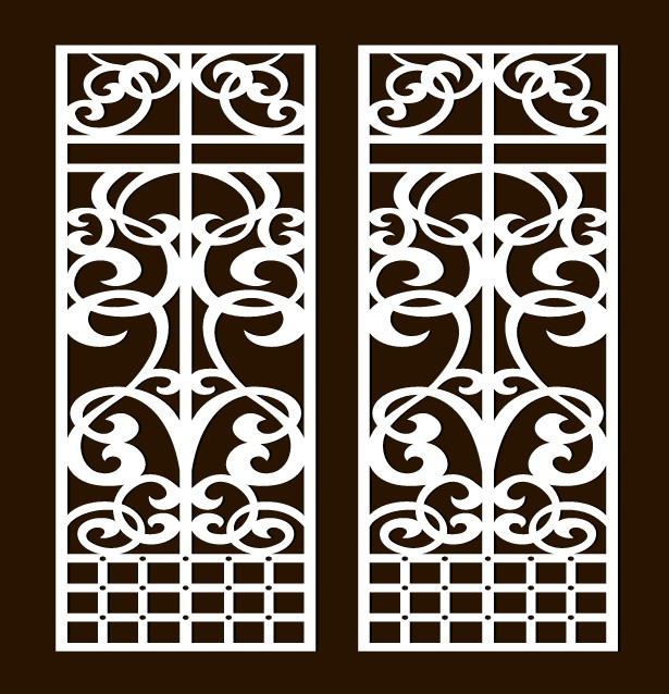 Design pattern screen panel