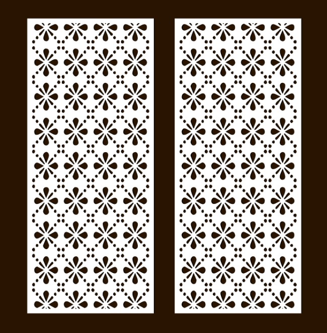 Design pattern screen panel