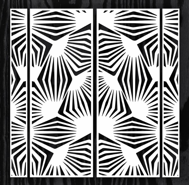 Design pattern screen panel