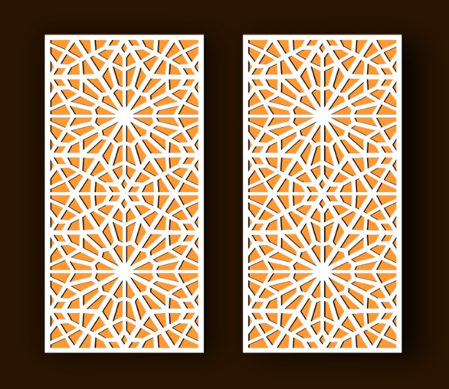 Design pattern screen panel