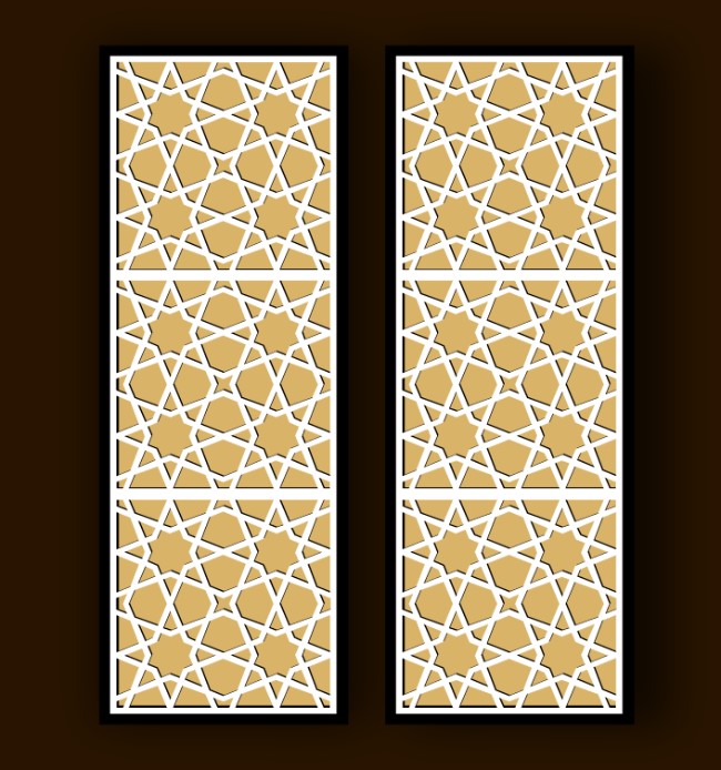 Design pattern screen panel