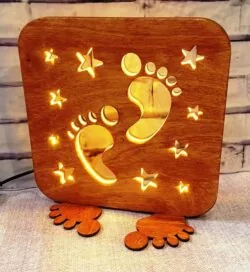 Footprint lamp