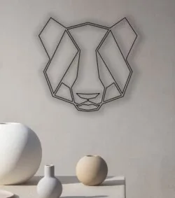 Geometric Panda head