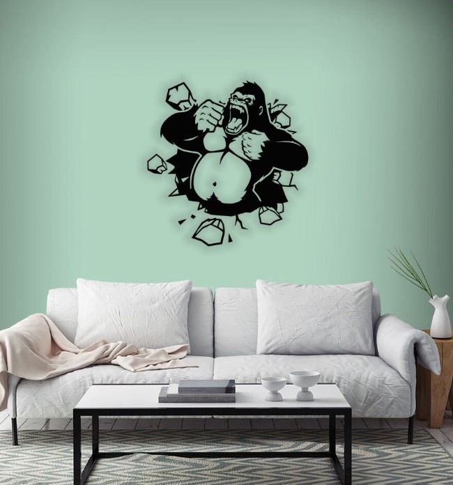 Gorilla wall decor