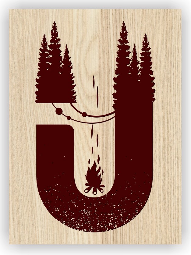 Letter U art