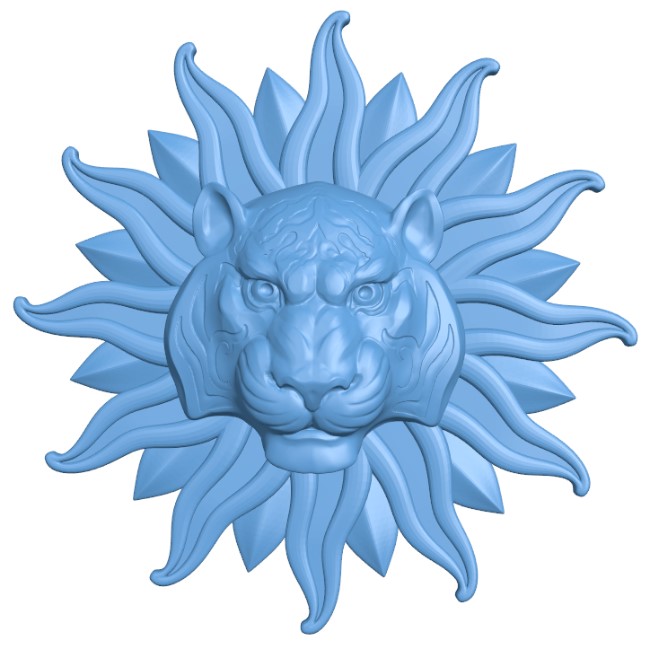 Lion head pattern