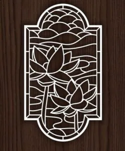 Lotus flower panel