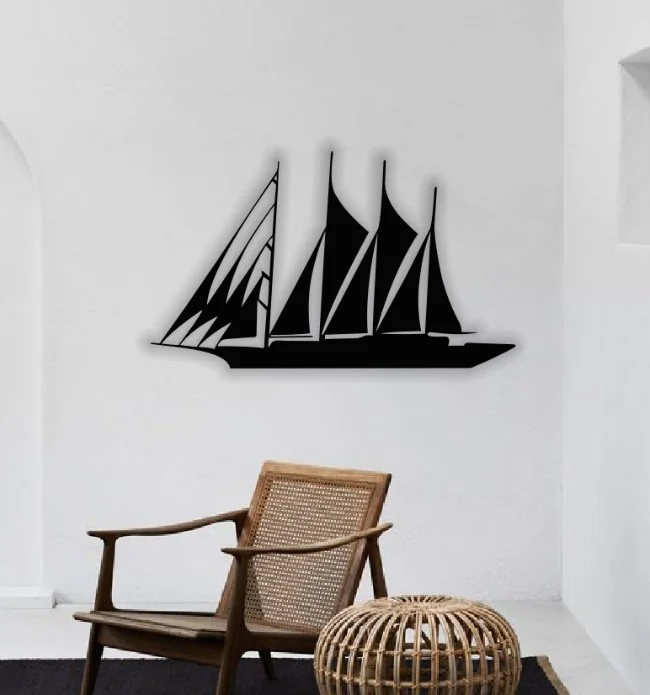 Sailboat wall decor