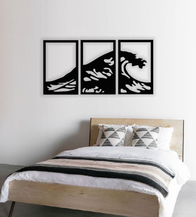 Wave wall decor