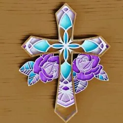 Cross with rose