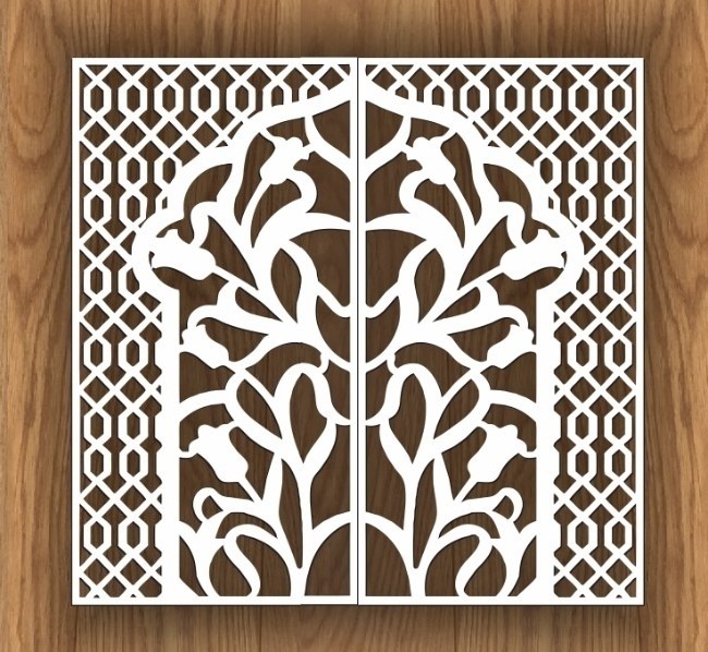 Decorative Screen Design 3d Model Vector Files