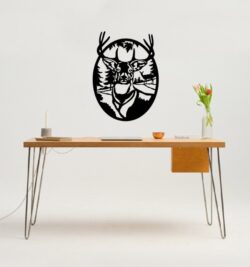 Deer forest wall decor