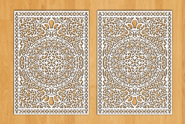 Design pattern screen panel