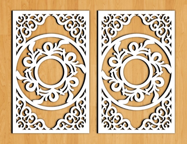 Design pattern screen panel