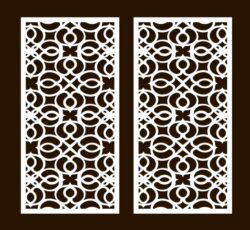 Design pattern screen panel