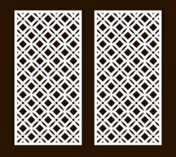 Design pattern screen panel