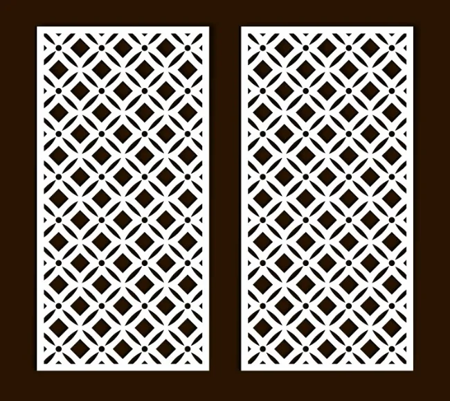 Design pattern screen panel