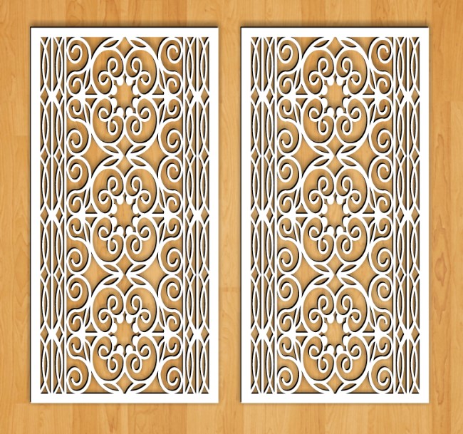 Design pattern screen panel