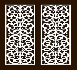 Design pattern screen panel