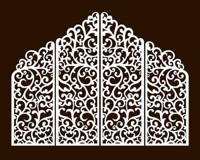 Design pattern screen panel