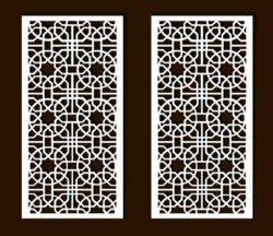 Design pattern screen panel