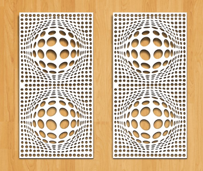 Design pattern screen panel