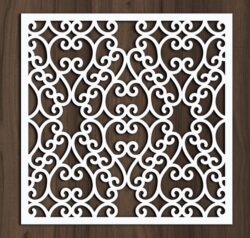 Design pattern screen panel