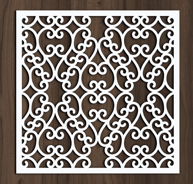 Design pattern screen panel