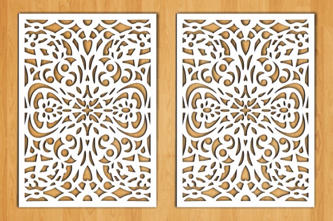 Design pattern screen panel