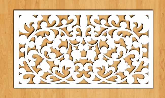 Design pattern screen panel