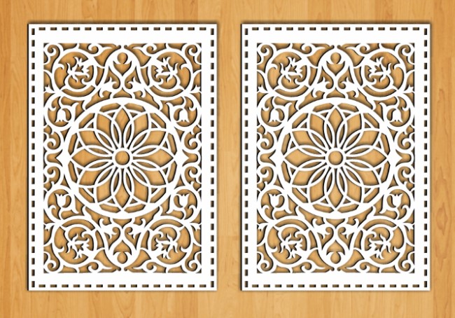 Design pattern screen panel