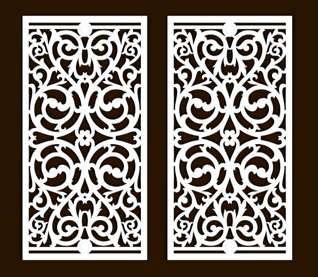 Design pattern screen panel