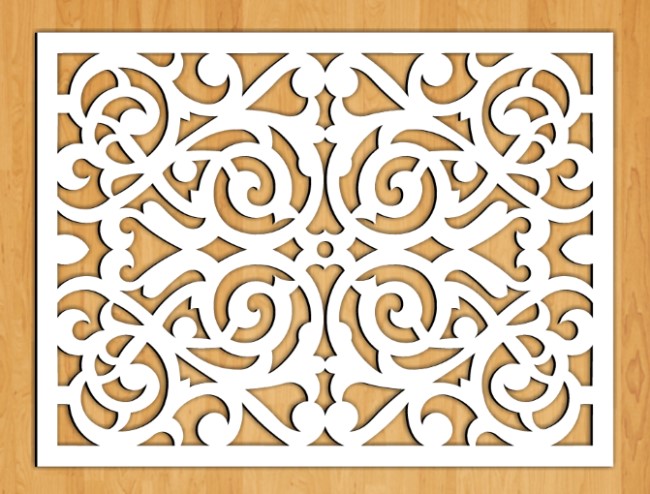 Design pattern screen panel