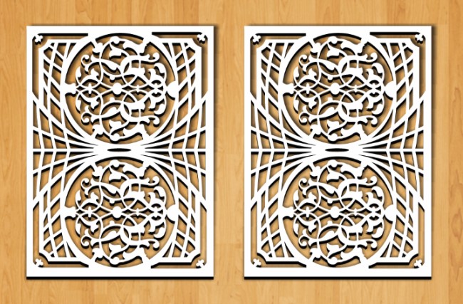 Design pattern screen panel